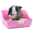 thumbnail image 3 of Flmtop Small Pets Hamster Rabbit Toilet Potty Trainer Fixable Cage Tray Litter Box Yellow, 3 of 9
