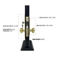 thumbnail image 5 of Vestibule Mortise Keyed Lockset - Always Locked - Left Hand - Polished Brass US3 Finish - 2-1/2" Backset - 2 SC1 Keys, 5 of 5