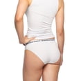 thumbnail image 4 of Bamboo basics Calzoncillos para mujeres YARA, 3-pack - Cintura con logo, transpirable, camiseta simple Blanco L (Large), 4 of 4