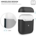 thumbnail image 4 of AhaStyle Silicone Case Cover [Front Visible] Compatible with AirPods 2 (2019) (Black), 4 of 5