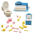 thumbnail image 1 of CHUANK 1 12 Scale Bathroom Dollhouse Furniture Set  ABS, 1 of 9