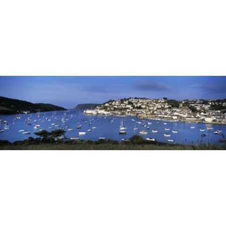 Town on an island Salcombe South Hams Devon England Stretched Canvas - Panoramic Images (18 x