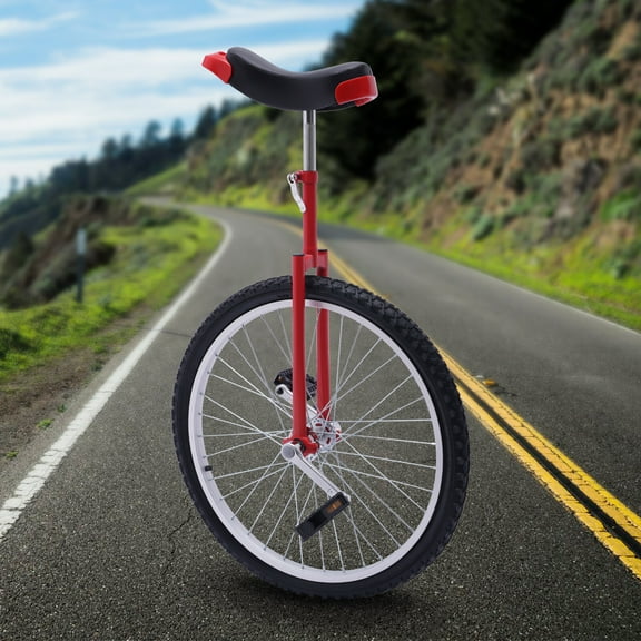 DENEST 24 In Wheel Unicycle Skid-proof Tire Adjustable Height Exercise Cycling Bicycle