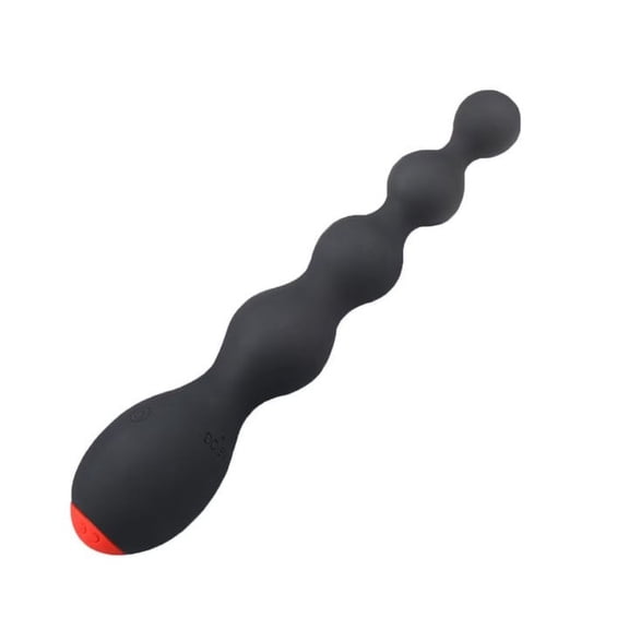 Soft Silicone Vibrating Anal Beads Butt Plug ,10 Vibration Modes Anal Sex Toy Waterproof Recharge Vibrator for Men, Women and Couples