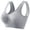 Gray, variant on Bra for Women Solid Color Thin Yoga Sports Bra Quick Drying U-Neck Sports Bras for Women Light Impact Molded Cup Strap Sports Bra with Sewn in Pads Breathable with Removable Cups Bra