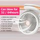 thumbnail image 5 of Fan Quiet Charging Small with Clip 10000mAh USB Desktop Dormitory Electric Mini Car Hand Held Fan, 5 of 5