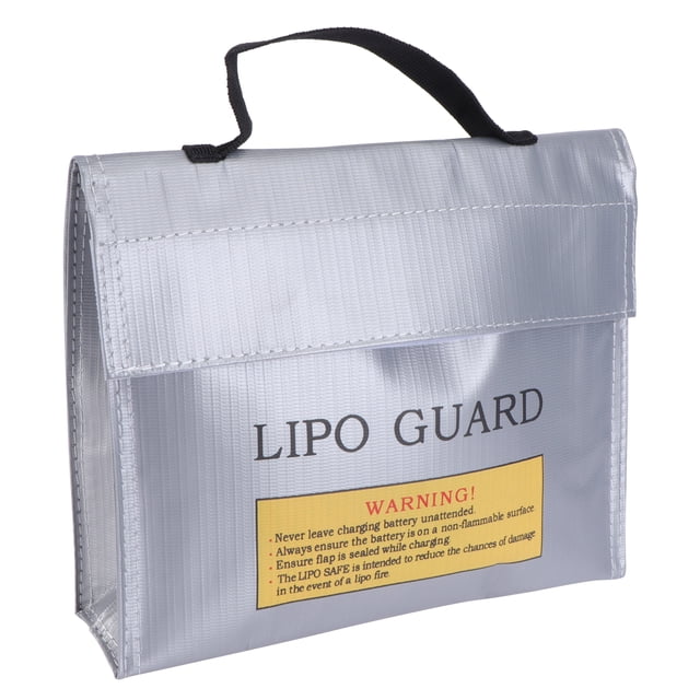 Shisuyan 1 Pce Pochette de Batterie Résistante à la Chaleur Sac de Protection Ignifuge (Argent)