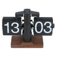 thumbnail image 1 of Flip Desk Clock, Retro Vintage Design Auto Flip Desk Table Clock, Internal Gear Operated Mechanical Flip Clock, 24 Hours Modern Digital Mechanical Retro Flip Down Clock for Home, 1 of 7