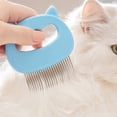 thumbnail image 4 of 4 inch Pet Deshedding Comb, Cat Ear Shaped Floating Fur Remover, Gentle Cleaning Grooming Brush for Dog Cat Shedding Hair Care, 4 of 5