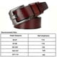 thumbnail image 4 of Alloy Buckle Cowhide Men's Belt Trousers Pinhole Fashion Waist Belts Brown, 4 of 4