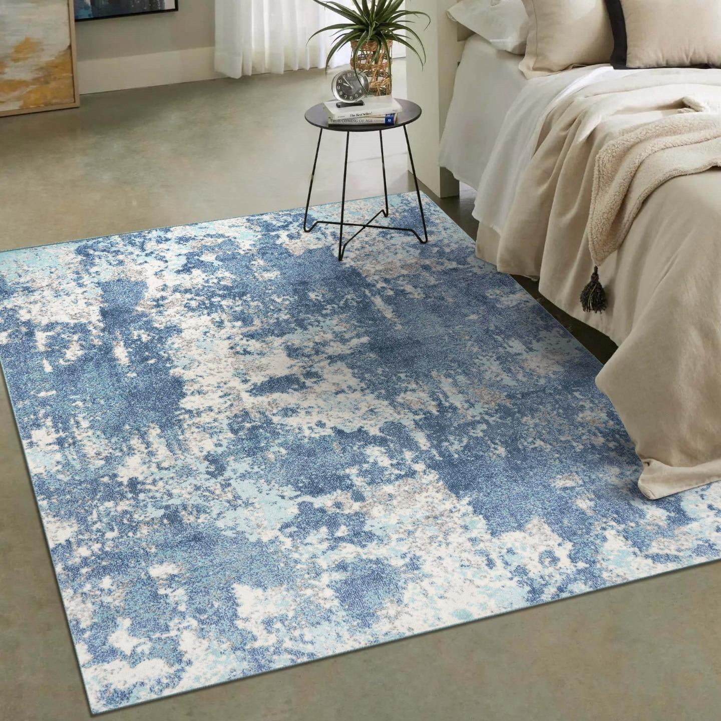 Luxe Weavers Modern Blue 8x10 Abstract Area Rug