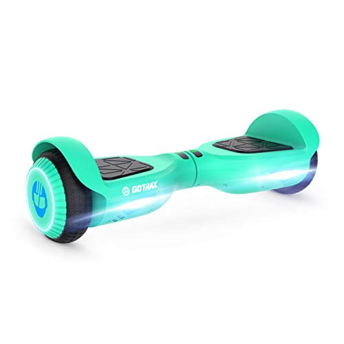 Gotrax Edge Hoverboard Self Balancing Scooter With 6 5 Inch Wheels And Led Headlights 25 2v 2 6ah Big Capacity Lithium Ion Battery Up To 3 1miles Dual 0w Motor Up To 6 2mph Teal Walmart Com
