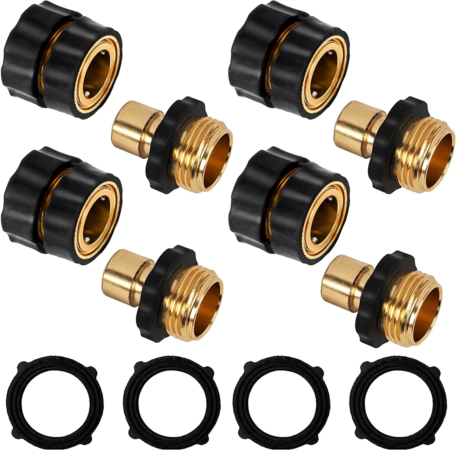 Garden Hose Quick Connect, 3/4 Inch Male and Female Garden Hose Fitting