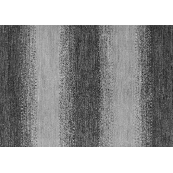 Ahgly Company Indoor Rectangle Abstract Gray Modern Area Rugs, 8' x 12'