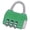 Green, variant on Small Padlock Travel Backpack Luggage Lock Anti Theft Portable Suitcase Lock