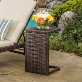 Mogul Wicker Barrel Side Table Walmart Com