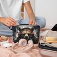 thumbnail image 2 of Toiletry Bag, Urban Bear With Headphones Leather Waterproof Travel Makeup Cosmetic Bag Organizer, Large Capacity Toiletry Bag for Travel Size Toiletries, Skin Care Bag for Women, 2 of 8