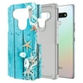 thumbnail image 2 of LG K51 Case, Rosebono Slim Hybrid Dual Layer Shockproof Hard Cover Graphic Fashion Cute Colorful Silicone Skin Cover Armor Case for LG K51 (Starfish), 2 of 5