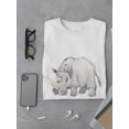 thumbnail image 3 of African Gray Rhino T-Shirt Men -Image by Shutterstock, Male 4X-Large, 3 of 4