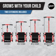 EzyRoller: Classic - Red - Ride-On Scooter, Cambering Motion, Pedal Free Cart, Hand Brakes, Extendable Frame, 154lb Capacity, Kids Ages 4+