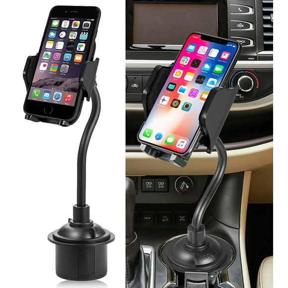 Car Cup Holder Mount, Nakedcellphone Adjustable Smart Phone Cradle for iPhone Xr/Xs/X/8/7/6 Plus, Samsung Galaxy S10/S10e/S10+/S9/S8/S7/J3/J7, LG Stylo 4/G8/G7/V40, Moto Z4, Jitterbug, Duraforce Pro