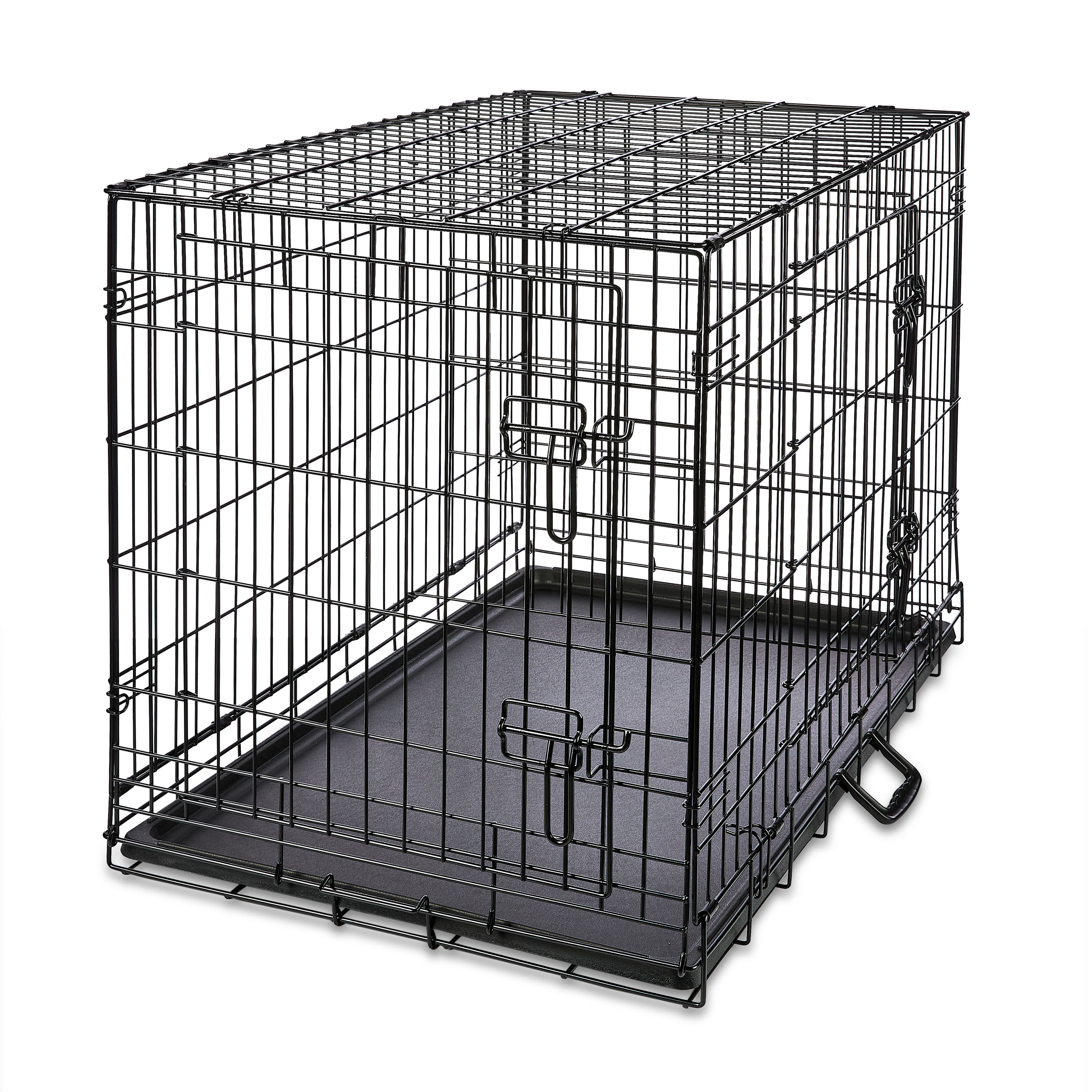 Vibrant Life Double-Door Wire Dog Crate, 36 Inch, Black photo 1