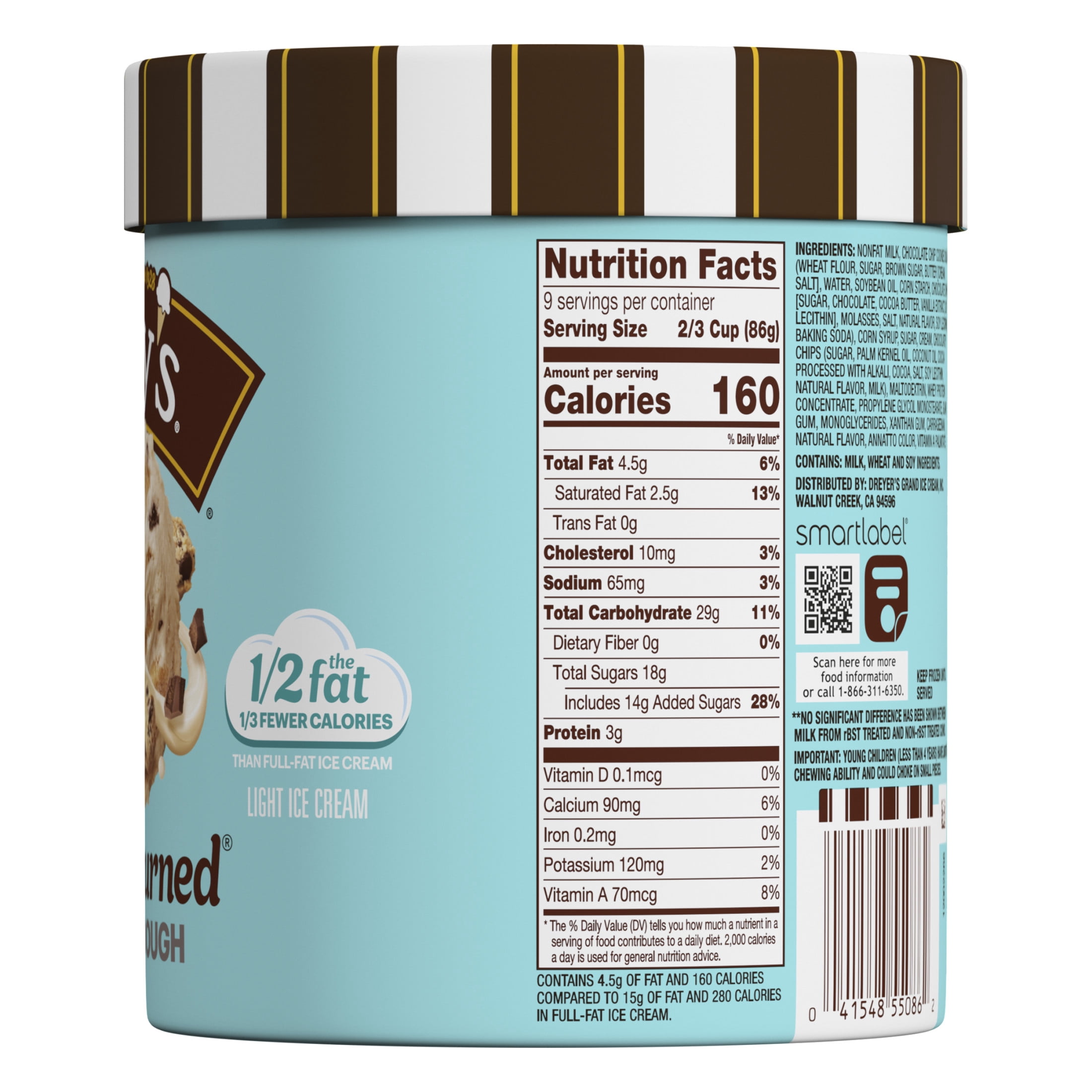 Edy’s/Dreyer’s Slow Churned Cookie Dough Light Ice Cream, 1.5 Qt