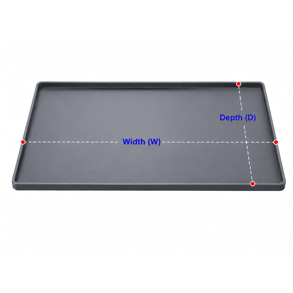 Waterproof Under Sink Mat 34" x 22" Shelf Liner for Kitchen and Bathroom, Cabinet Protector, Organizers and Storage, Flexible Silicone Drip Tray