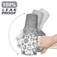 thumbnail image 6 of 40oz Fashion Leopard Pattern Stainless Steel Flip Straw Tumbler Spill Proof Travel Cup Double Wall Vacuum Insulated Coffee Mug with Top Handle, 6 of 6