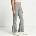 thumbnail image 5 of RQYYD School Uniform Pants for Girls Bell Bottom Pants High Stretch Elastic Waist Flare Trousers Size 5-16 Years Teen Girls Kids Back To School, 5 of 7