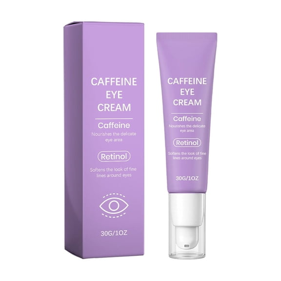 YiFudd Caffeine Eye Cream, Reduces Wrinkles & Repairs Eye Area, Brightens Dark Circles & Fine Lines for Soft, Elastic & Tender Skin, 30g / 1.06 oz