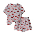 thumbnail image 6 of WPPGONE 2 Piece Little Girls All-Over Cherry Graphic Print T-Shirt and Shorts Set Lightweight Breathable Fabric Short Sleeve Summer Outfits Trendy Casual Playwear Clothes, 6 of 6