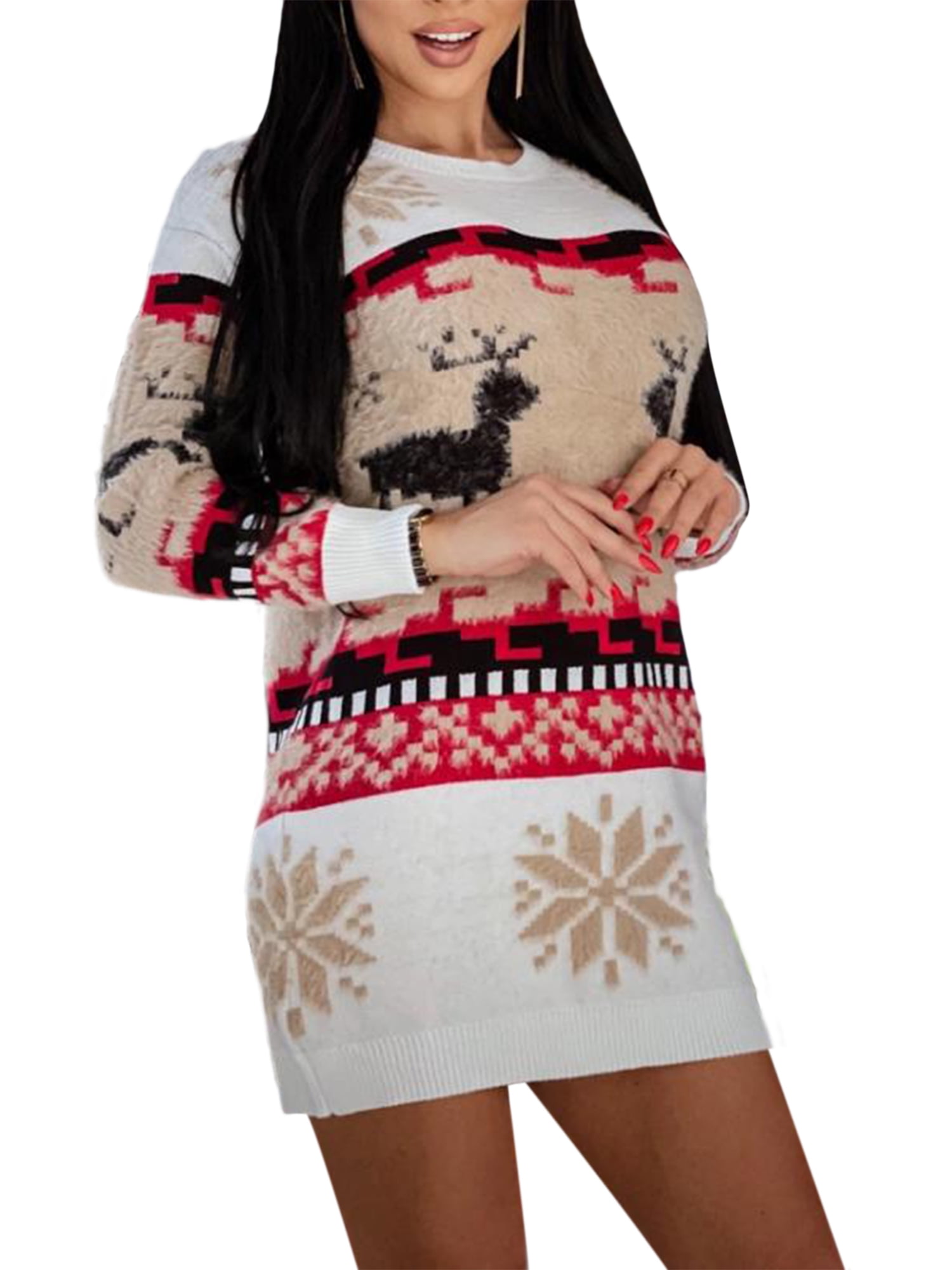 Mubineo Women's Christmas Knit Dress 