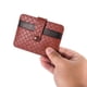 thumbnail image 1 of Hombres, Mujeres, Cuero, Identificación Pequeña, Tarjetas De Crédito, Porta , Funda Delgada marrón Soledad tarjeta monedero para hombres, 1 of 10