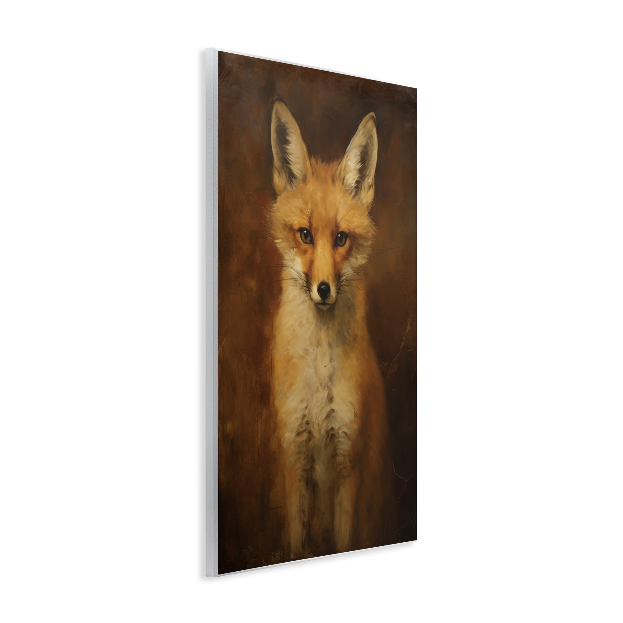 Stupell Industries Stoic Baby Fox Animals & Insects Painting Unframed Art Print Wall Art, 13 x 19