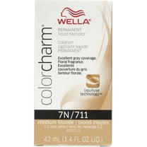 Wella Color Charm Liquid Hair Color, 7n/711 Medium Blonde, 1.4 fl oz, 4 Pack