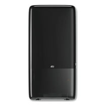 Tork 552528 PeakServe 14.57 in. x 3.98 in. x 28.74 in. Continuous Hand Towel Dispenser - Black (1/Carton)