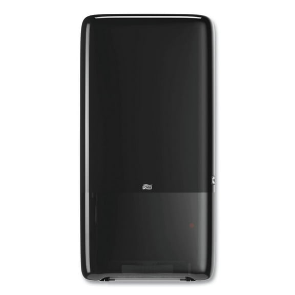 Tork 552528 PeakServe 14.57 in. x 3.98 in. x 28.74 in. Continuous Hand Towel Dispenser - Black (1/Carton)