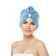 thumbnail image 5 of Abrigo seco para el cabello Gorro de baño de secado rápido Envoltura para la cabeza de microfibra Espesar Turbante de baño, 5 of 5