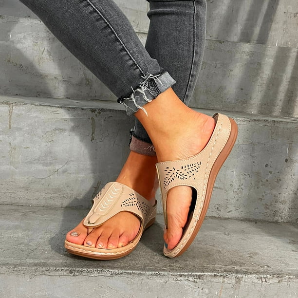 Sandalias de verano para mujer, chanclas, sandalias informales para mujer, sandalias de playa romanas Wmkox8yii nm10836