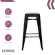 thumbnail image 2 of Banco Bar Lumax Taburete Metálico Estilo Industrial Tipo Tolix, 2 of 6