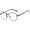 Black / Clear, variant on Round Sunglasses - (70) Silver Frame / Silver Clear Lens