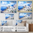 thumbnail image 4 of Designart "Serenity in Santorini Coastal Village II" Landscapes Framed Wall Art Decor - Country White Greece Entryway Framed Wall Art, 4 of 6