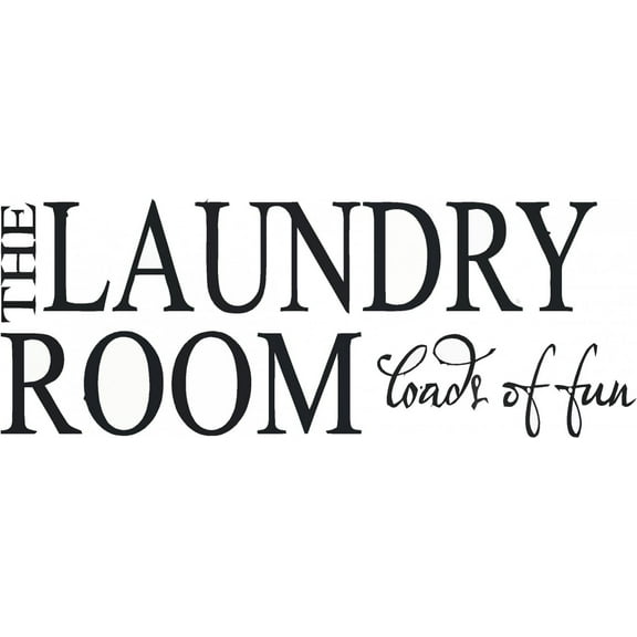 Laundry Room Picture Art â€“ Living Room â€“ Home Decor Sticker - Vinyl Wall Decal - Size : 8  X 24 Inches