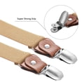 thumbnail image 2 of Buyless Fashion Bretelles en Cuir 2 Pack pour Hommes - 48 Pouces Sangles Élastiques Réglables 1 Pouces - Forme Y, 2 of 7