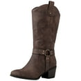 thumbnail image 2 of GLOBALWIN Women's Brown Knee High Cowboy Boots 10M, 2 of 7
