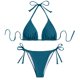 thumbnail image 3 of WILLBEST Trajes de Baño Mujer Con Falda Bikini Traje de Baño Para Mujer Negro Brasileño Bikinis de Tiras Traje de Baño Top Triangular Trajes de Baño Trajes de Baño, 3 of 4