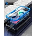 thumbnail image 6 of Poetic Guardian Case for iPhone 13 Mini, Clear Case with Built-in Screen Protector, Blue, 6 of 6