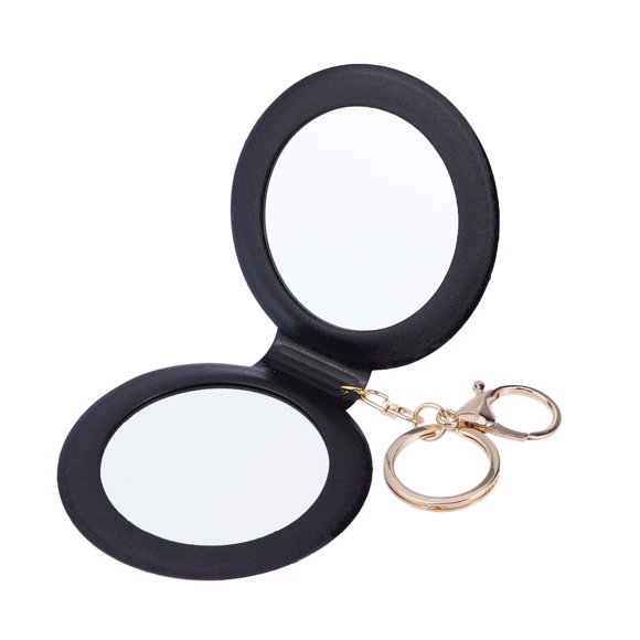 Mini Pocket Makeup Mirror Cosmetic Compact Mirrors Portable Double Sides PU Leather Frame Make up Mirror for Women