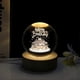 thumbnail image 1 of 3D Crystal Ball Night Light with Wooden Base, Birthday Flower Planet Night Light, USB LED Table Lamp (A1), 1 of 5